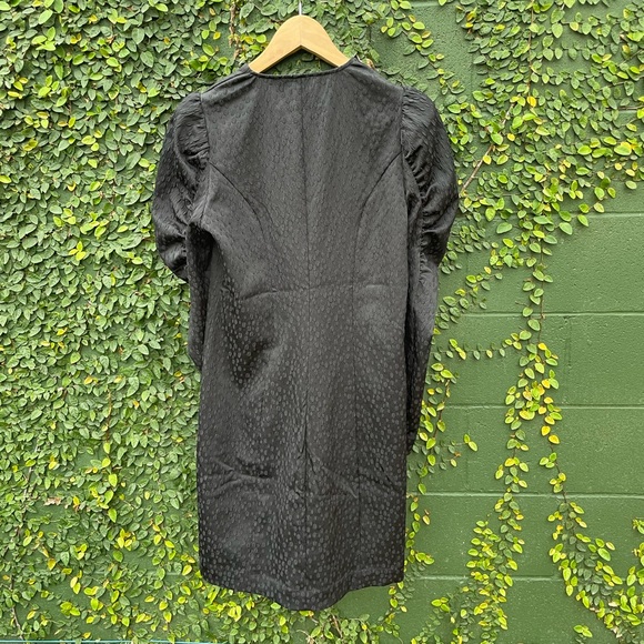 NWT | Levete Room | Black Puff Shoulder fitted Dress | Size M - Picture 13 of 13